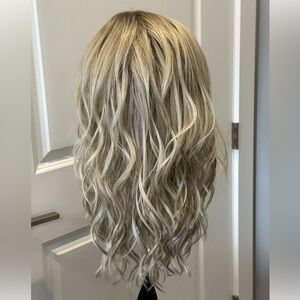 Belle Tress Capri Wig In Crushed Almond Blonde R! Long Beautiful Wavy Curl Style